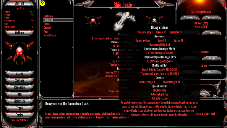 Unmodified Damnation class requires IP 1298